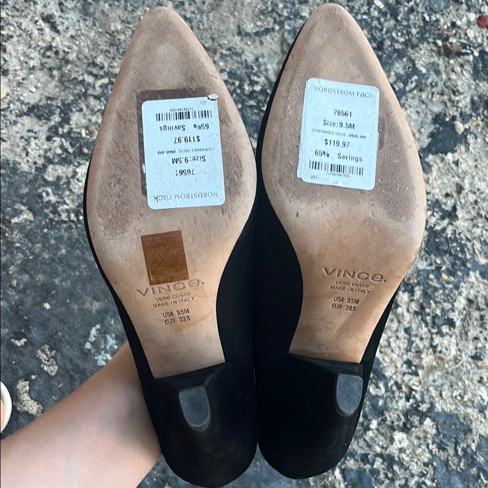 Like new Vince Black Suede Mules - Picture 8 of 13